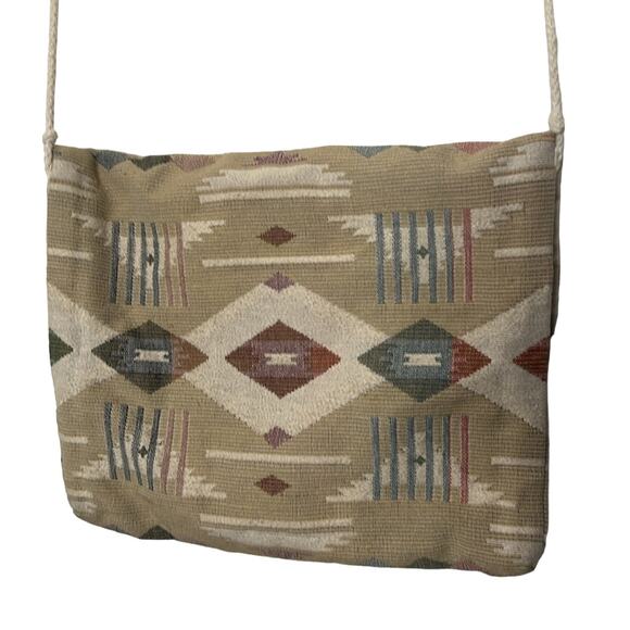 Southwest Style Saddle Blanket Tote Bolero Neutral Colors Western Festival - Picture 6 of 6